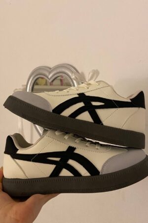 حذاء رياضي - Asics Style - اسود