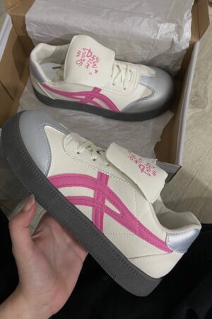 حذاء رياضي - Asics Style - الوردي